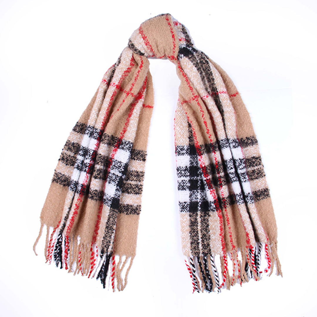 Tartan Boucle Blanket Scarf