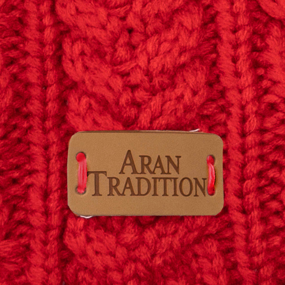 Aran Cable Button Wrap Scarf