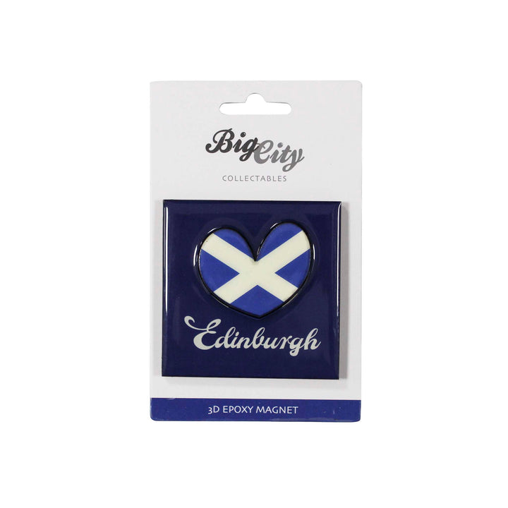 Big City 3D Magnet - Edinburgh Saltire Heart