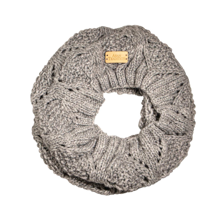 Aran Lace Cable Snood | Chunky Lace Knit for Elegance and Warmth