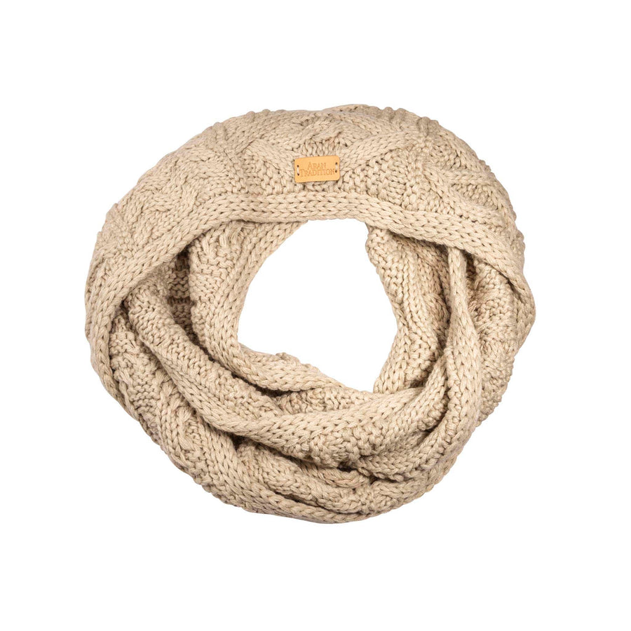 Aran Cable Knit Snood | Chunky Multi-Cable Design | Soft 3GG Knit