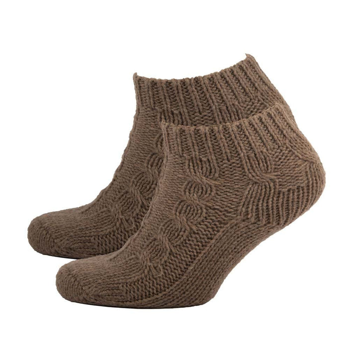 Step into Comfort & Style with Aran Cable Chunky Ankle Socks