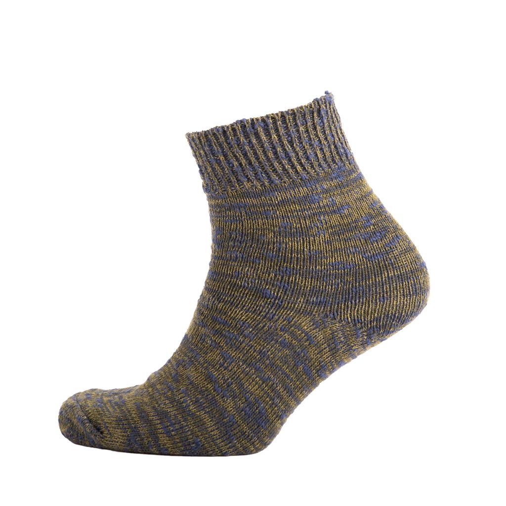 Slub Marl Boot Socks - Blue Green Mix