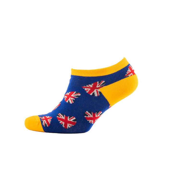 Big City Union Jack Hearts Trainer Socks 3 Pack