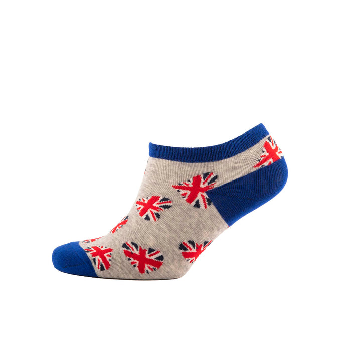 Big City Union Jack Hearts Trainer Socks 3 Pack