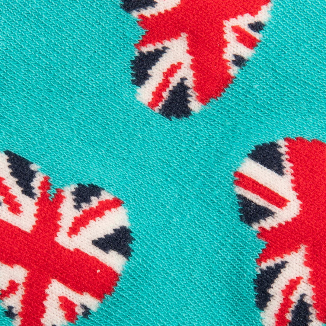 Big City Union Jack Hearts Trainer Socks 3 Pack