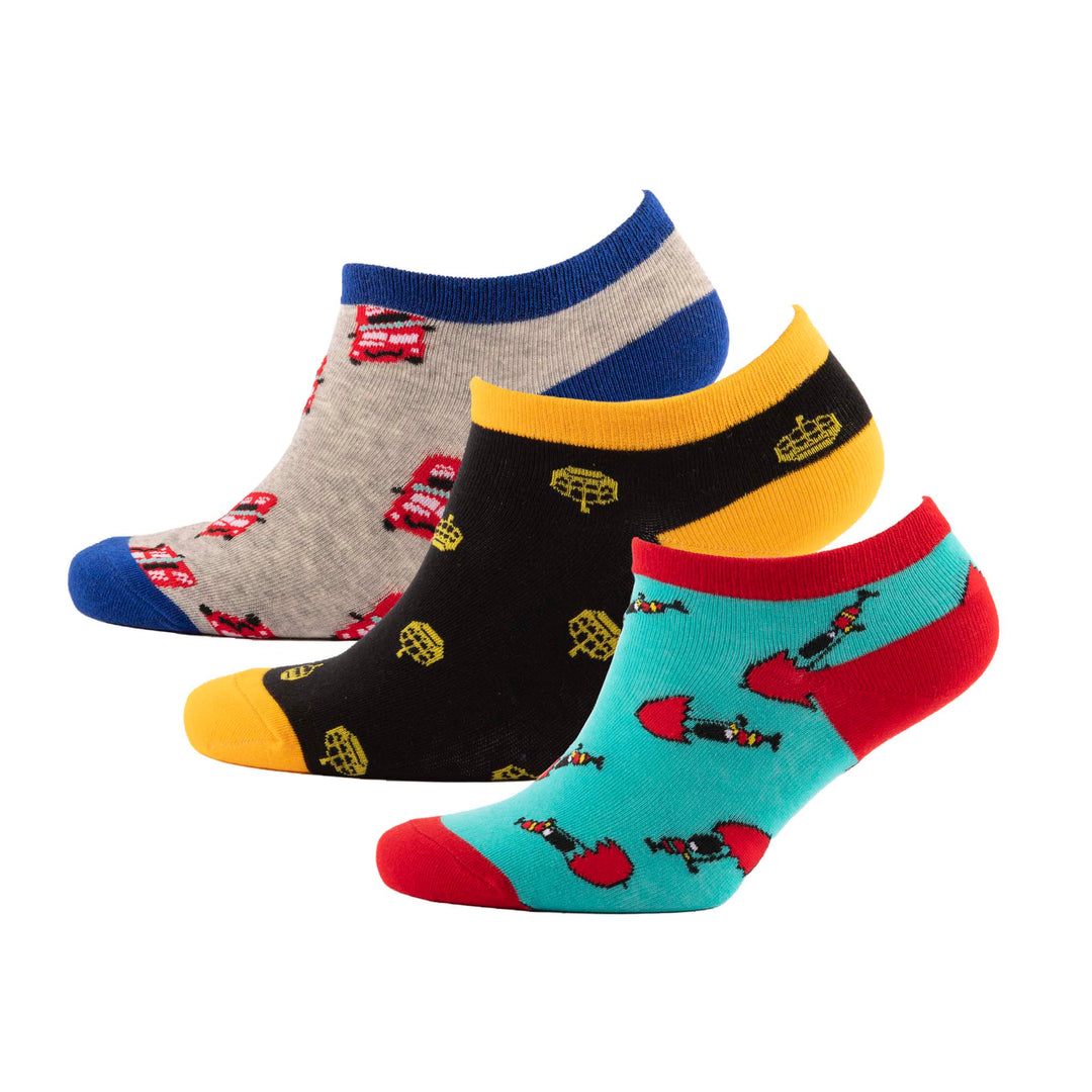 Big City 3PK Trainer Sock - London