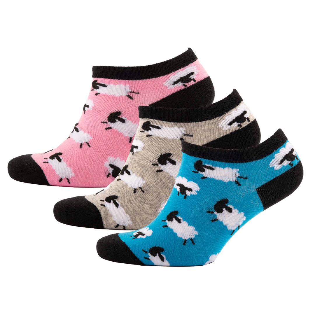 Saltire Sheep 3 Pack Trainer Sock