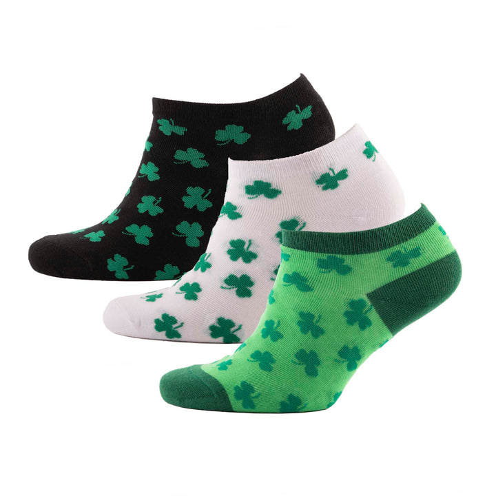 Multi Shamrock 3 Pack Trainer Socks