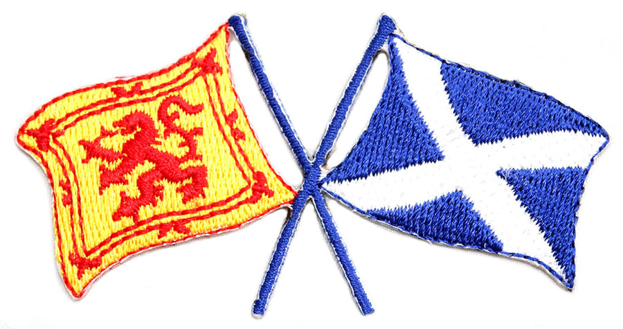 Saltire / Lion Rampant Cross Flags Patch