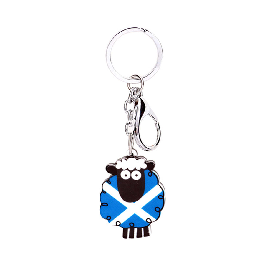 Saltire Sheep Acrylic Keyring