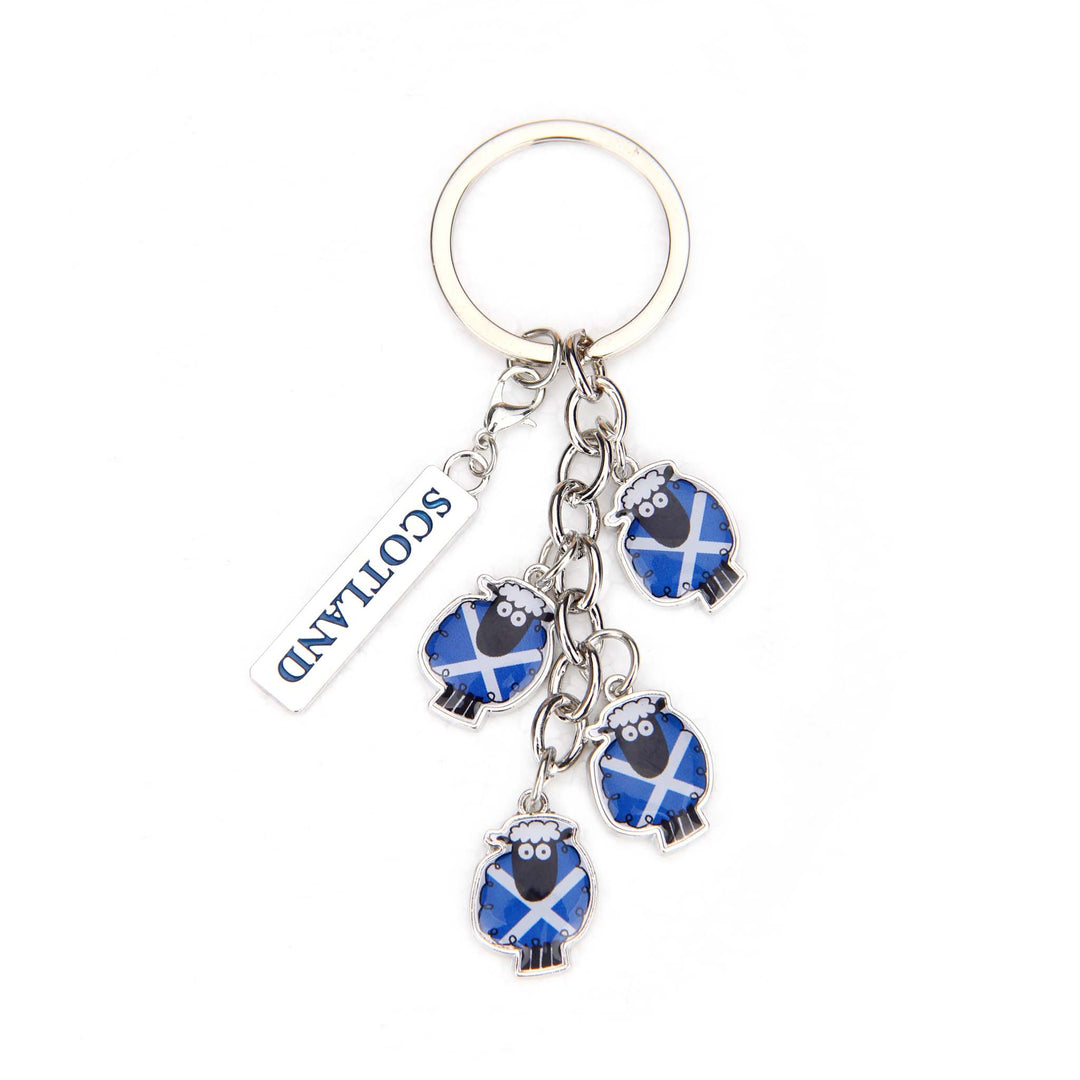 Saltire Sheep Key Ring