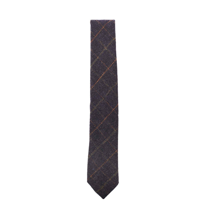 Box Check Tweed Tie | Classic Heritage Traditions Design 