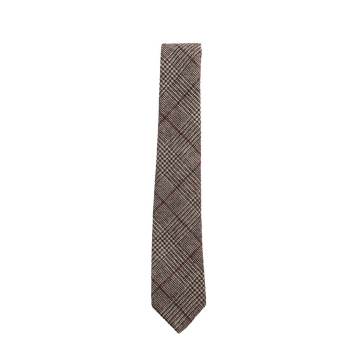 Box Check Tweed Tie | Classic Heritage Traditions Design 