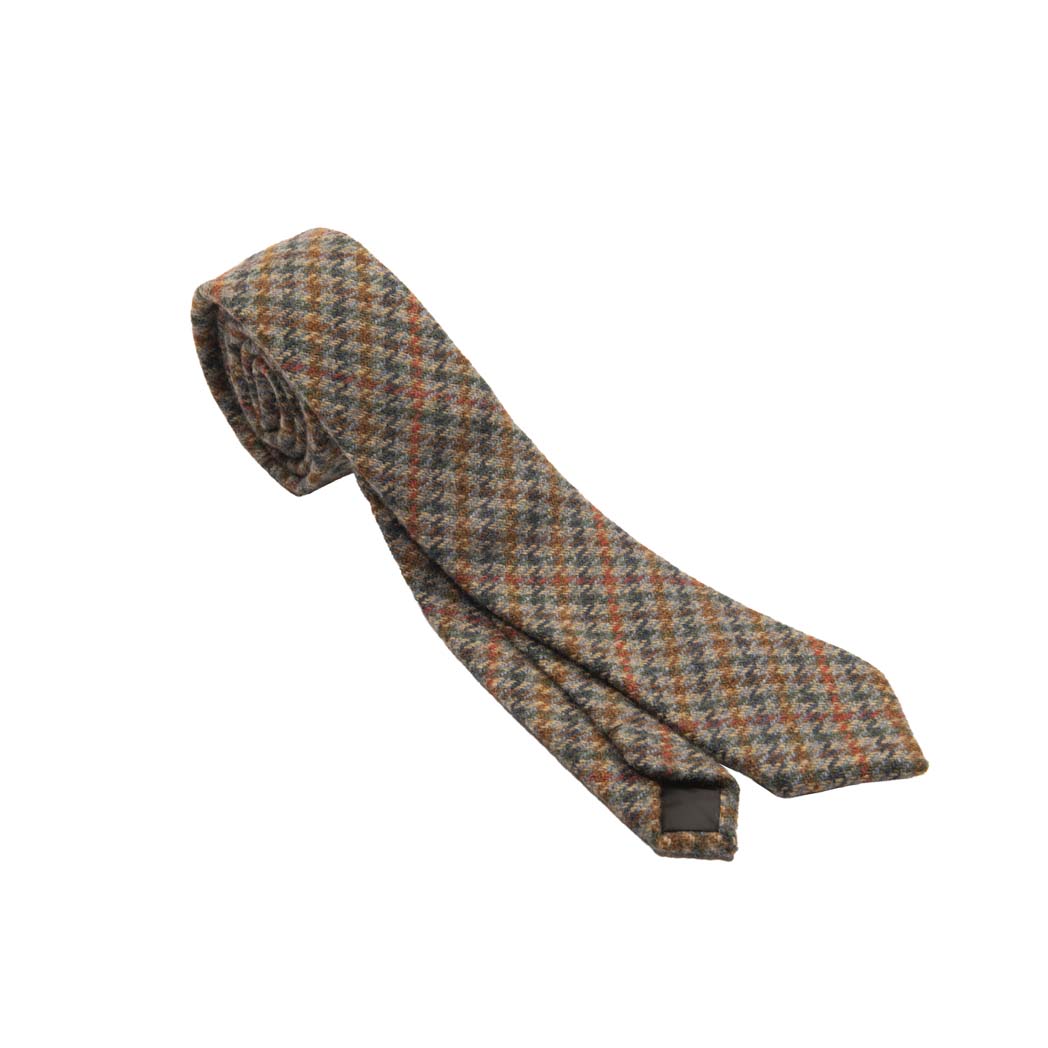 Box Check Tweed Tie | Classic Heritage Traditions Design 