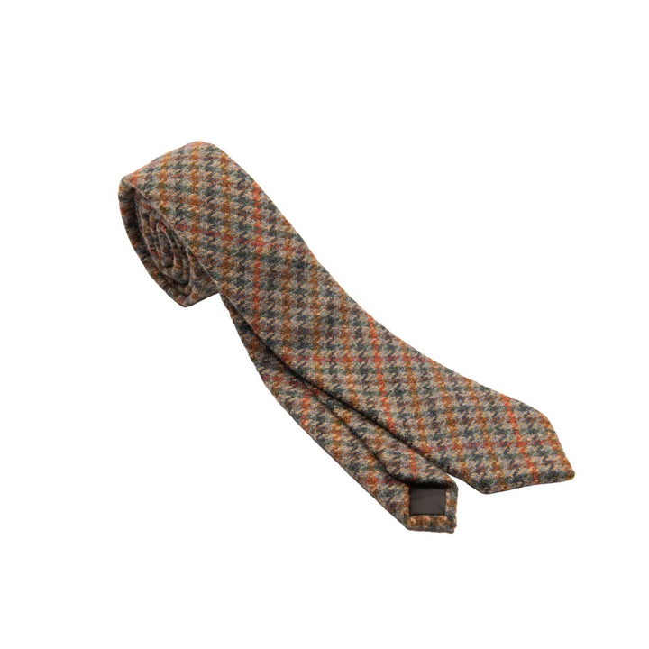 Box Check Tweed Tie | Classic Heritage Traditions Design 