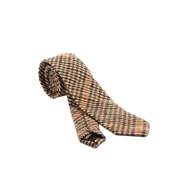 Box Check Tweed Tie | Classic Heritage Traditions Design 