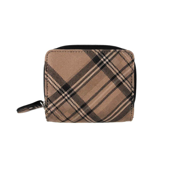 Moleskin Tartan Zip Purse