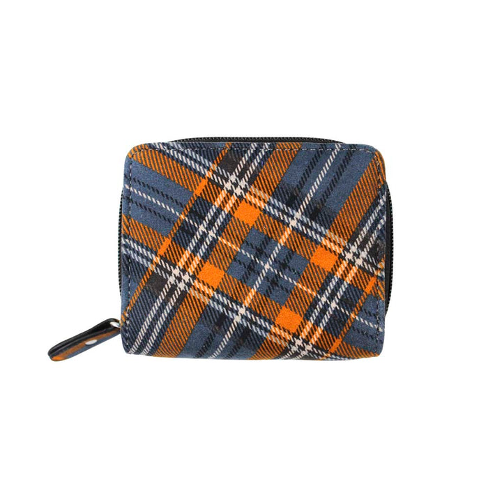 Moleskin Tartan Zip Purse