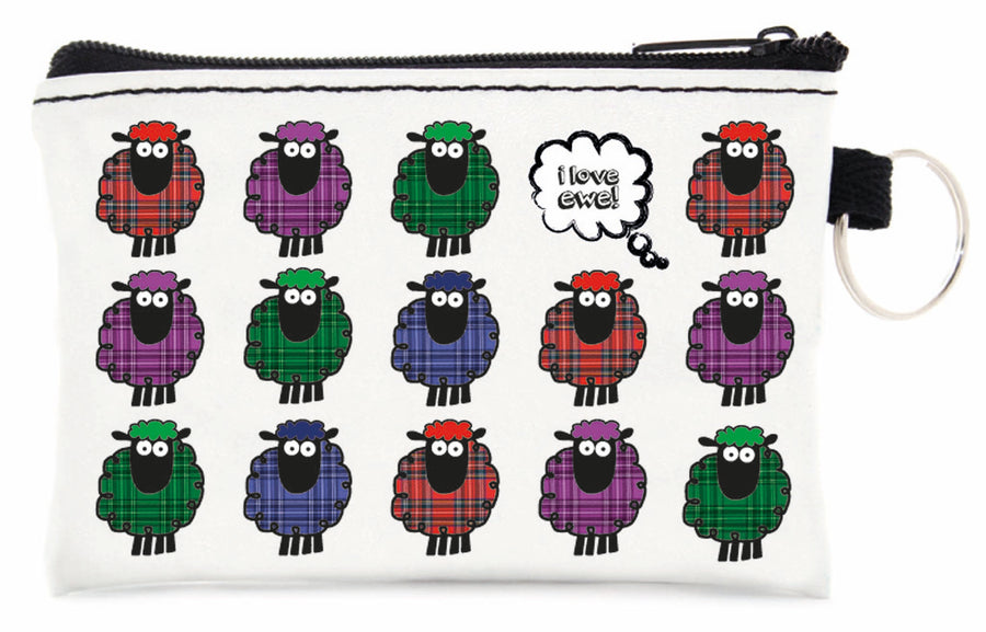 Tartan Sheep Coin Purse