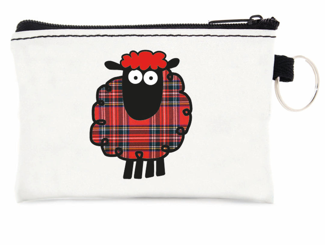 Tartan Sheep Coin Purse