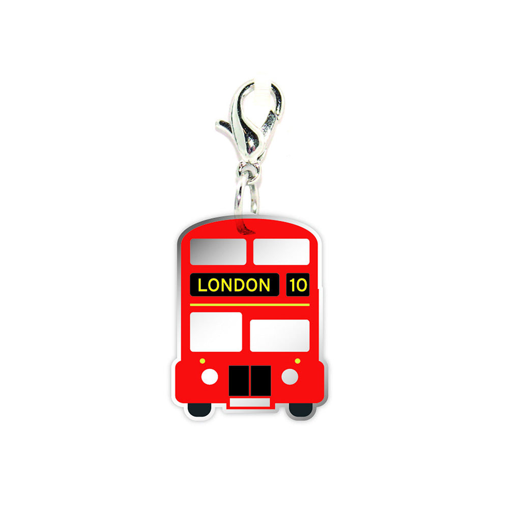 London Big Red Bus Clip On Charm