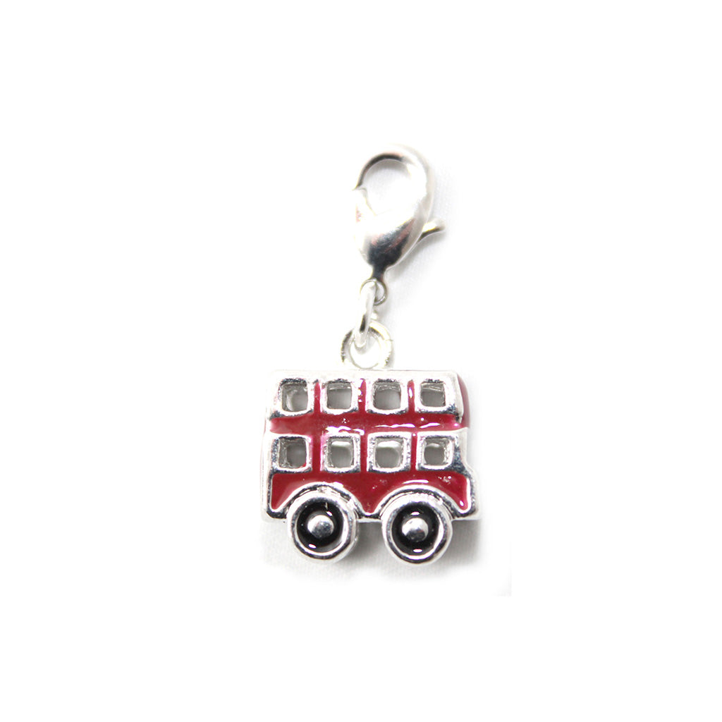 UK Red Bus Clip On Charm