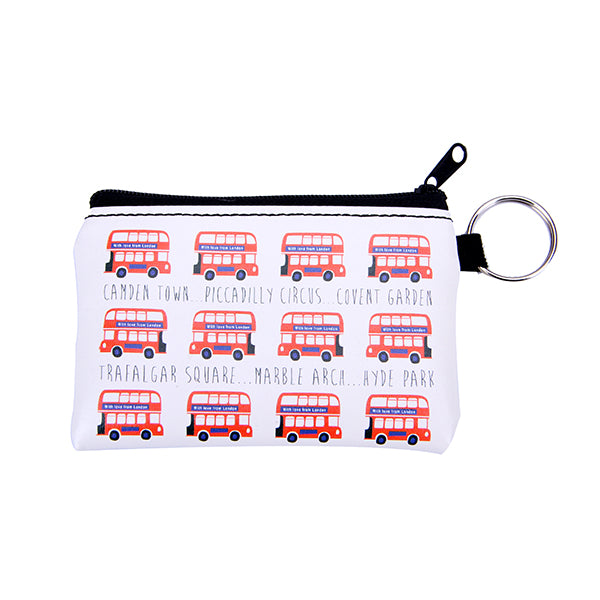 Big Red Bus Multi Coin Purse