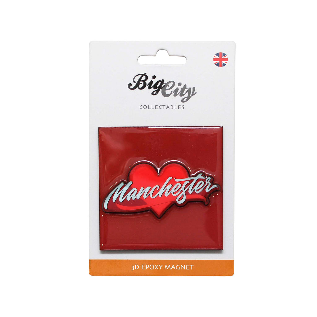 Manchester Script 3D magnet