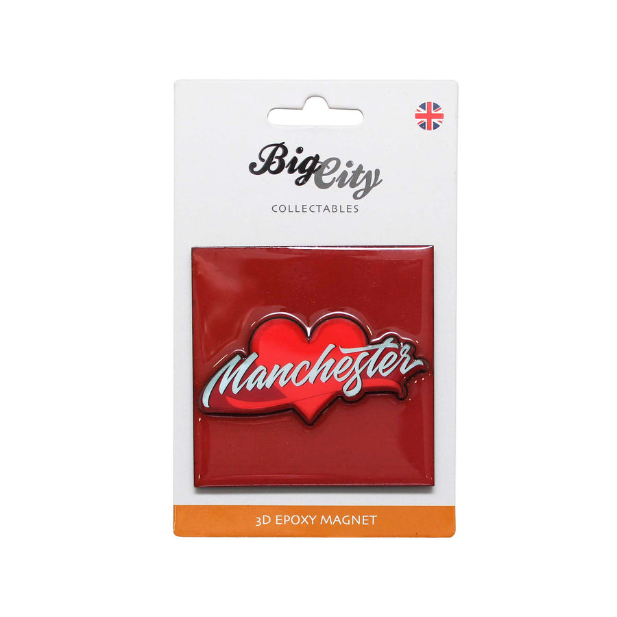 Manchester Script 3D magnet