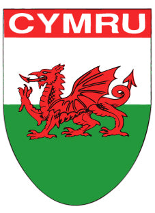 Cymru Dragon Shield Window Cling